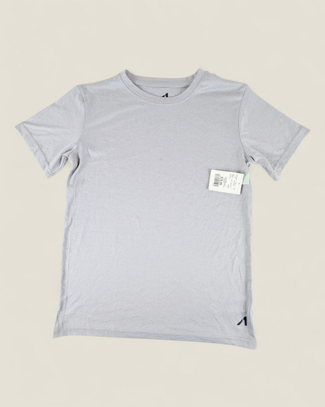 GREY QUICK DRY TEE YOUTH LARGE PRE-LOVED