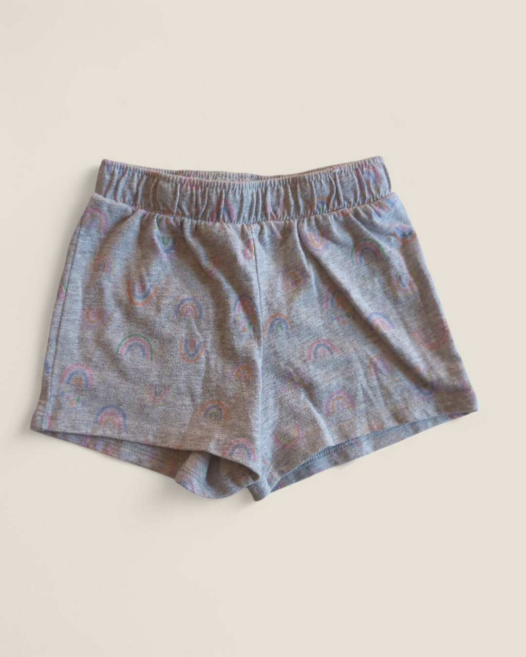 GARANIMALS RAINBOW GREY COTTON SHORTS 24M PRE-LOVED