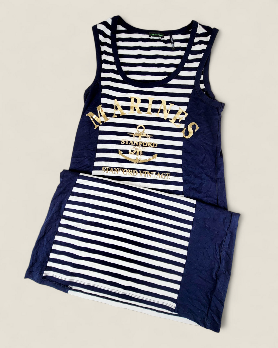 TRICOTTO MARINES SLEEVELESS DRESS LADIES APPROX MEDIUM PRE-LOVED