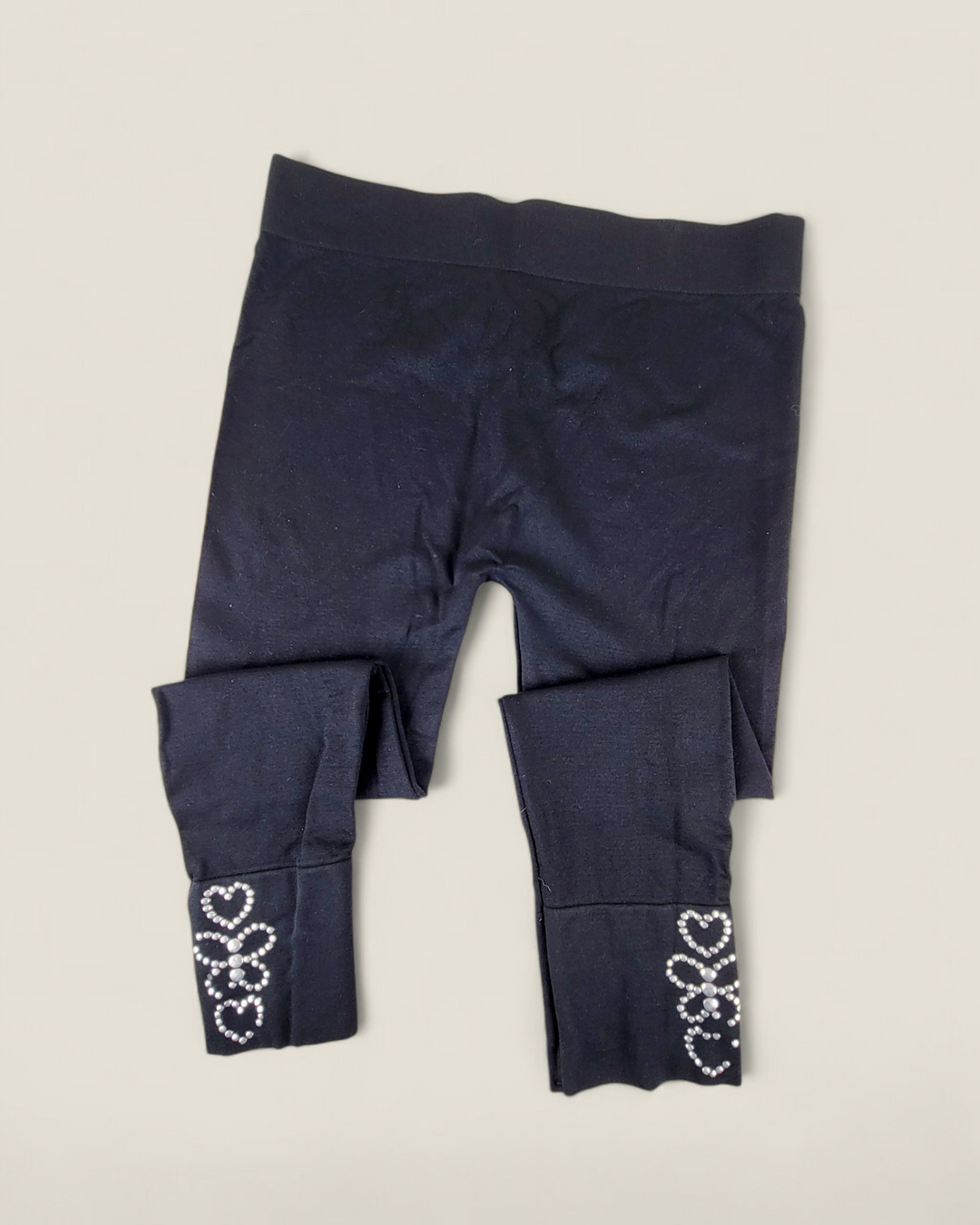 MISSUNDERSTOOD BLACK EMBELISHED LEGGINGS GIRLS 6Y PRE-LOVED