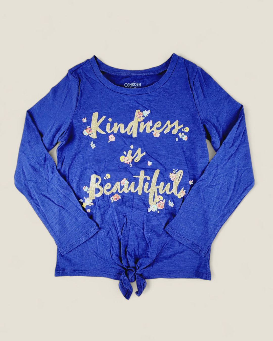 OSHKOSH PURPLE KINDNESS LONG SLEEVE TOP GIRLS 6Y PRE-LOVED