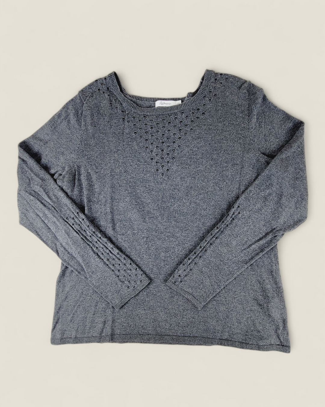REITMANS CHARCOAL SWEATER LADIES LARGE PRE-LOVED