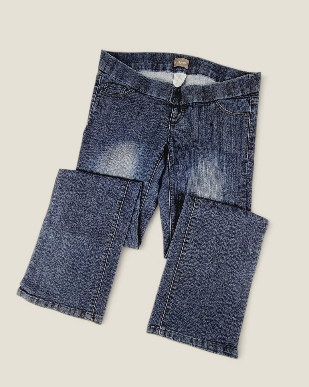 THYME ELASTIC WAIST MATERNITY JEANS LADIES SMALL PRE-LOVED