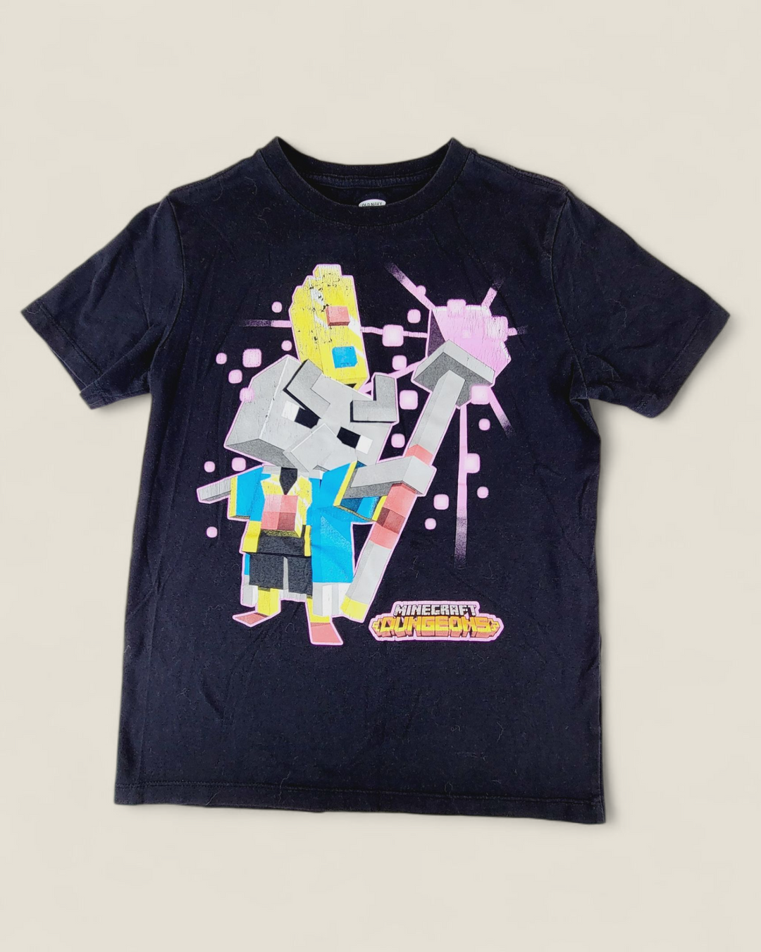 OLD NAVY MINECRAFT TEE BOYS 10-12Y PRE-LOVED