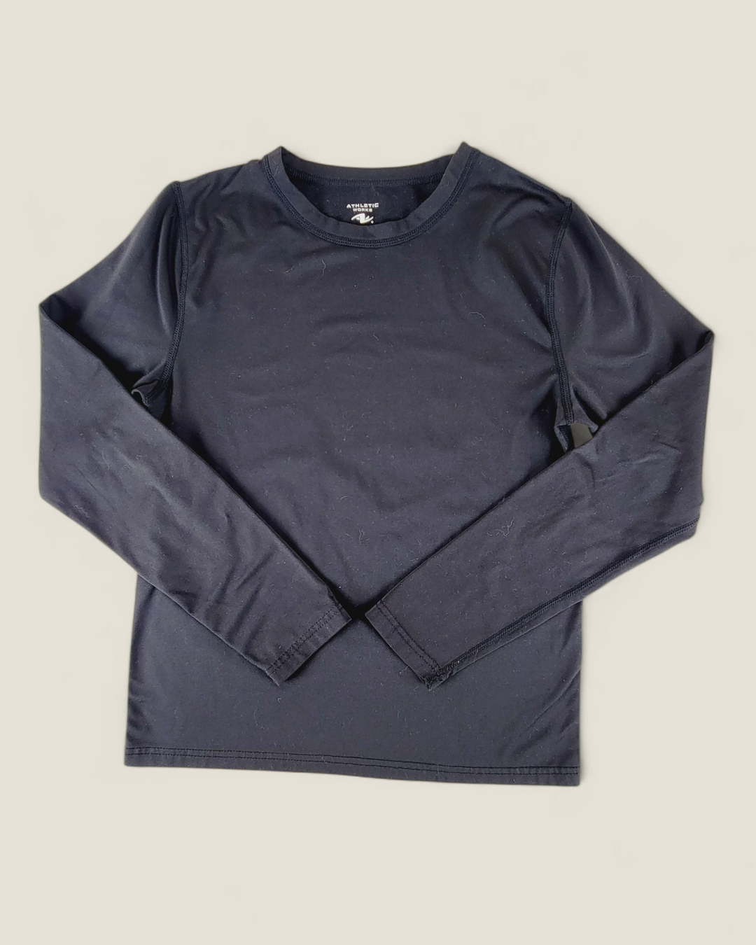 ATHLETIC WORKS BLACK LONG SLEEVE TOP BOYS 14-16Y PRE-LOVED