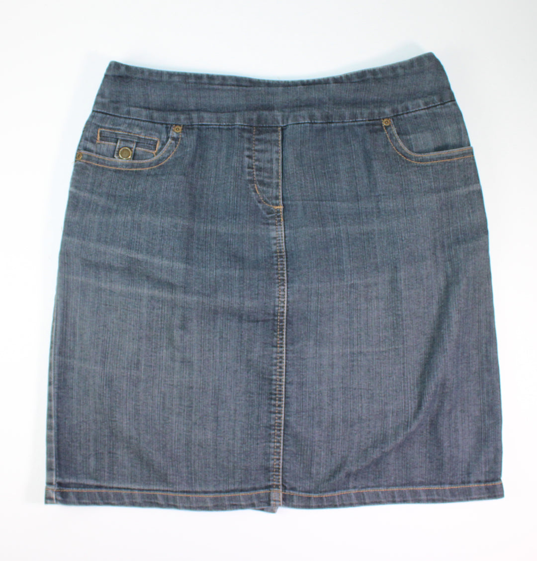 CONTRAST DENIM SKIRT 11 PRE-LOVED