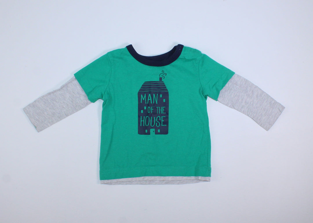 GEORGE MAN OF THE HOUSE SHIRT 6-12M PRE-LOVED
