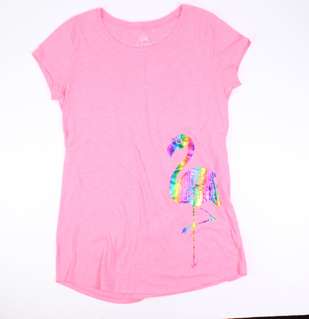 JUSTICE FLAMINGO TOP 16Y PRE-LOVED