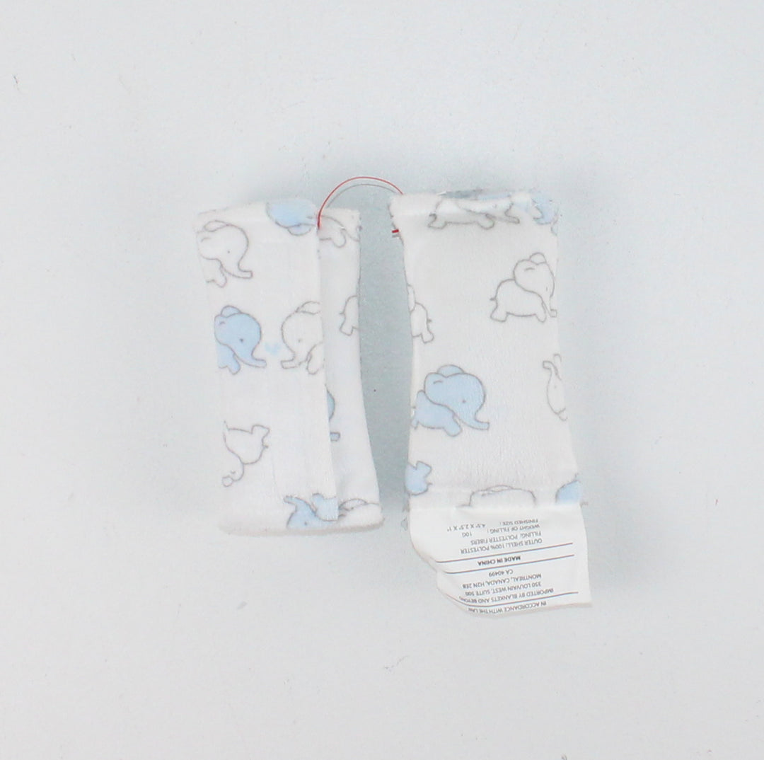 STRAP COVERS 2 PACK BLUE ELEPHANTS PRE-LOVED