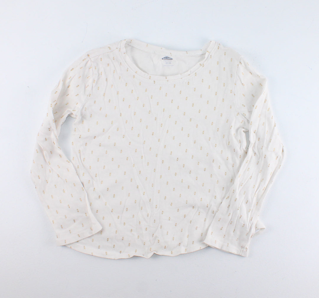 OLD NAVY GOLD DOT TOP 5Y PRE-LOVED