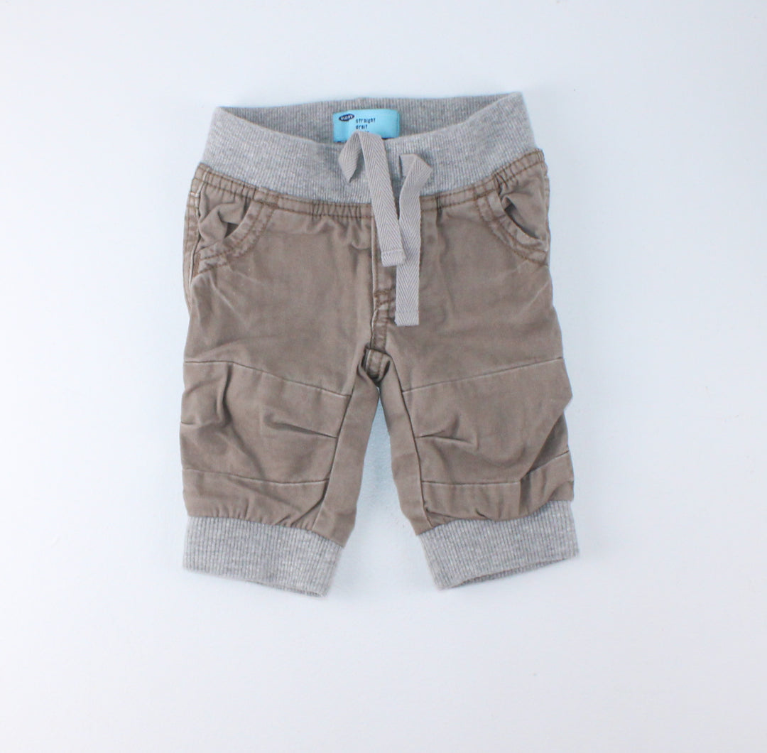 OLD NAVY KHAKI PANTS 0-3M PRE-LOVED