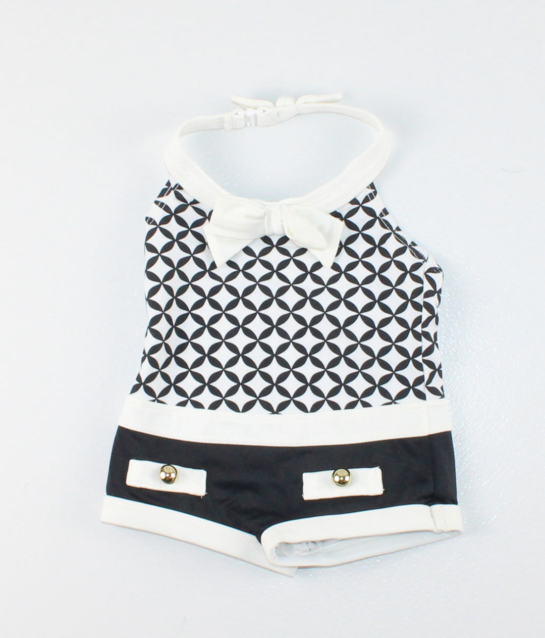 JANIE & JACK BLACK & WHITE SWIMSUIT 3-6M PRE-LOVED