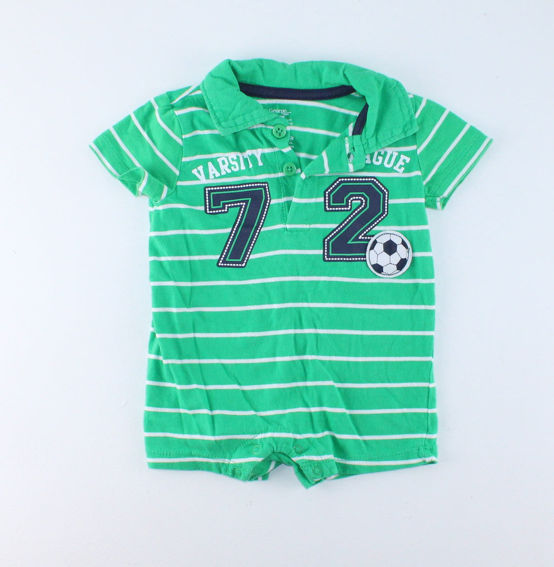 GEORGE GREEN ROMPER 0-3M PRE-LOVED