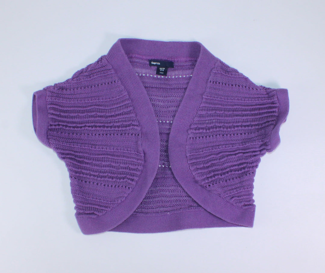 GAP KIDS PURPLE KNIT SHRUG 4Y PRE-LOVED