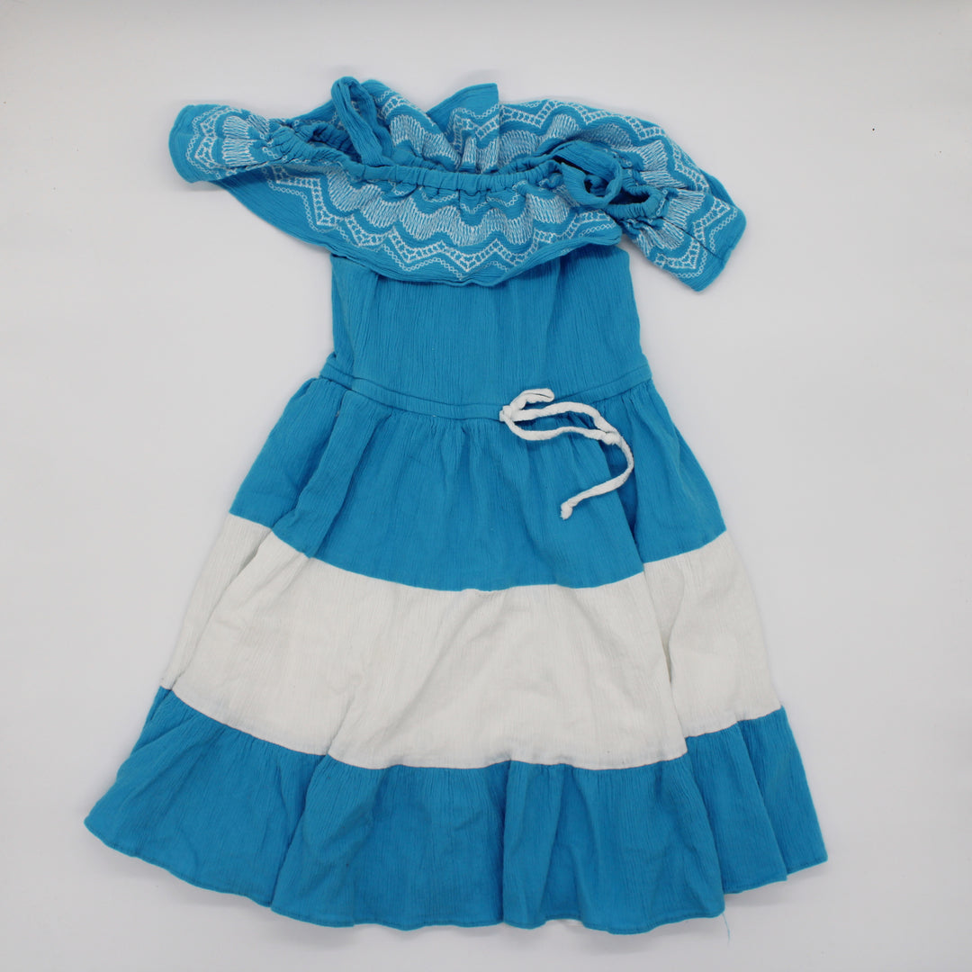 JONA MICHELLE BLUE DRESS 7Y PRE-LOVED