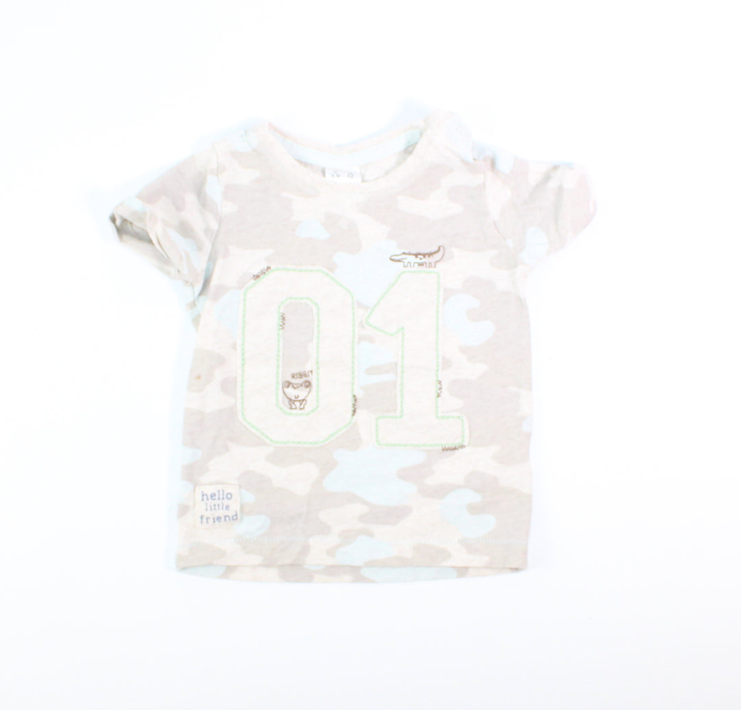GEORGE CAMO TOP 6-12M PRE-LOVED