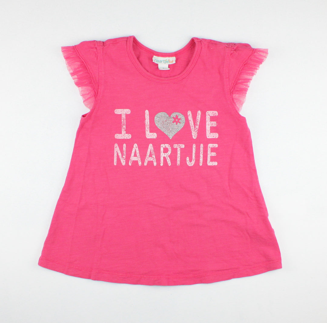 NAARTJIE PINK TOP 4Y PRE-LOVED