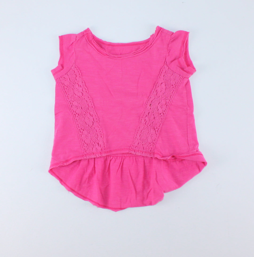 WOOLWORTHS PINK TEE 12-18M PRE-LOVED