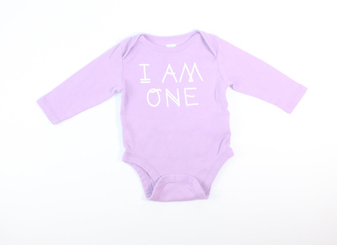 OLD NAVY PURPLE ONESIE 0-3M PRE-LOVED