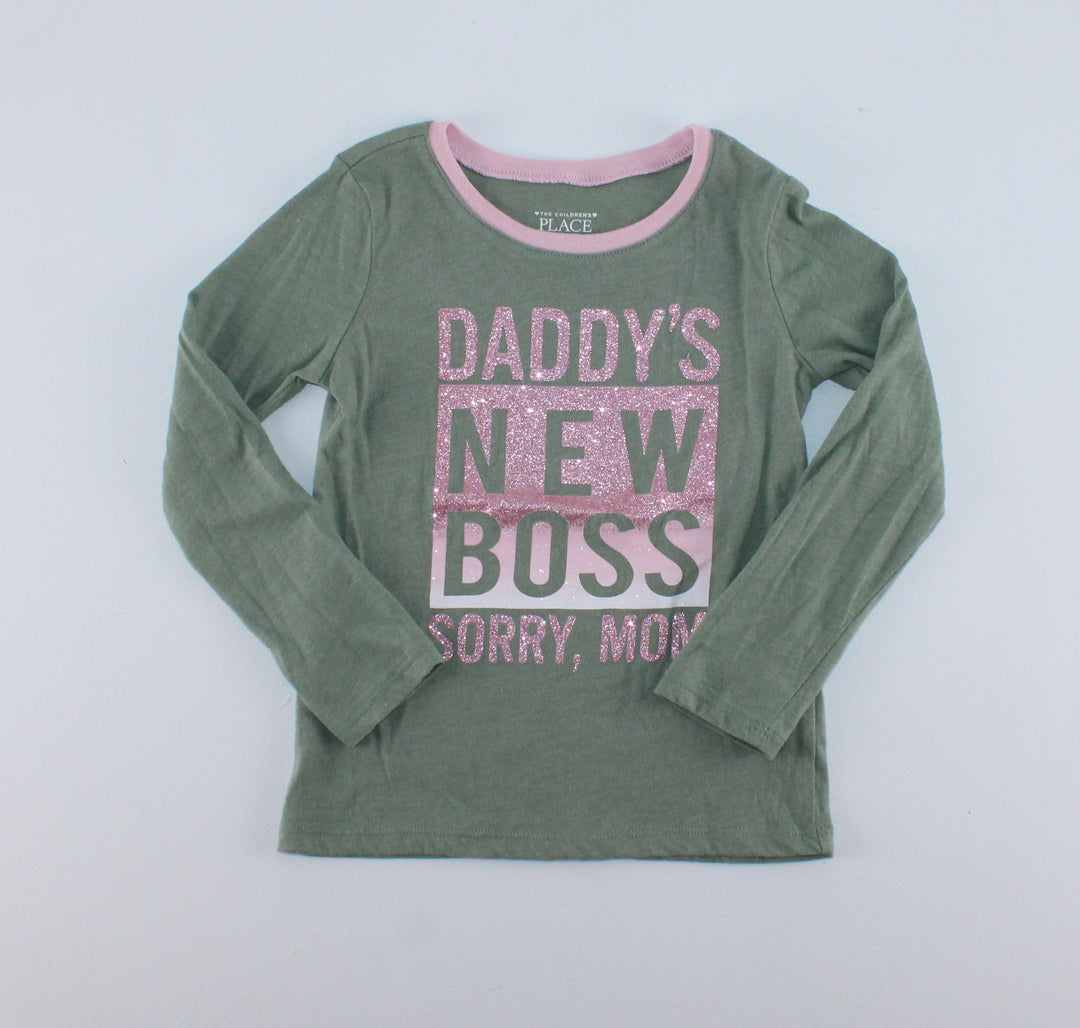 TCP DADDY'S NEW BOSS GREEN TOP 4Y PRE-LOVED