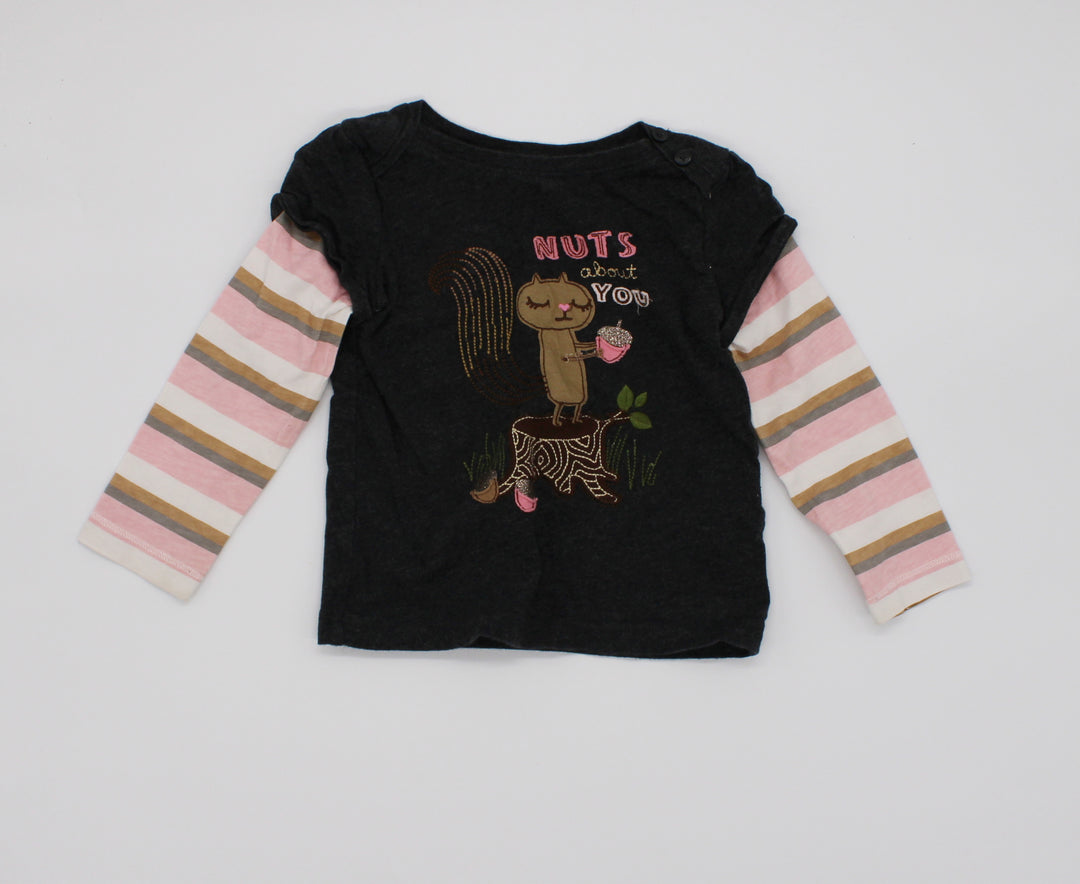 JOE FRESH SQUIRREL TOP 2Y PRE-LOVED