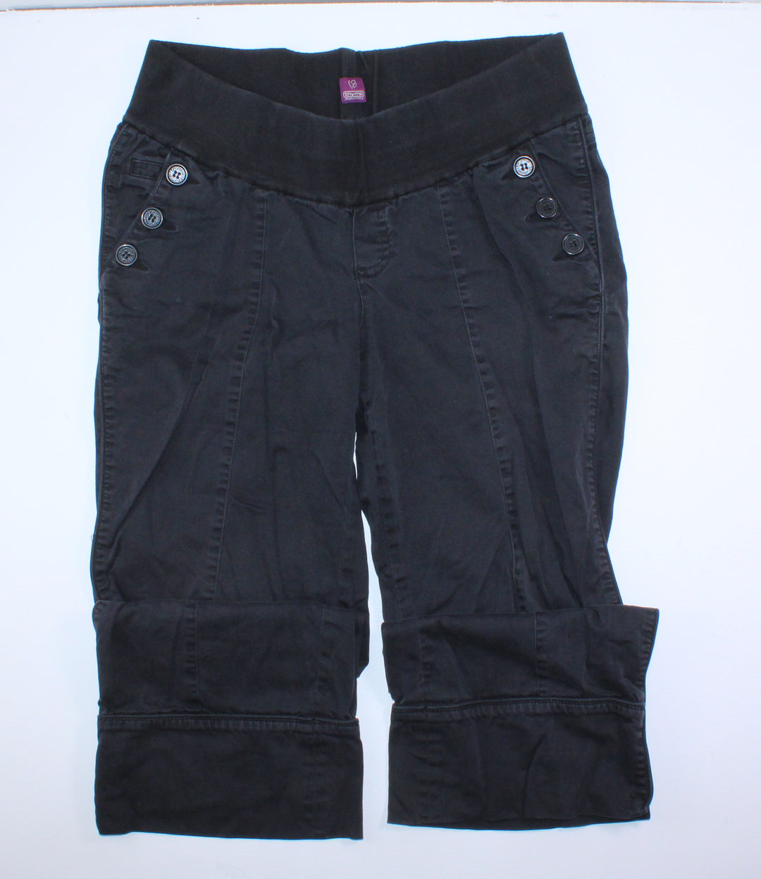 THYME BLACK CAPRIS LADIES SMALL PRE-LOVED