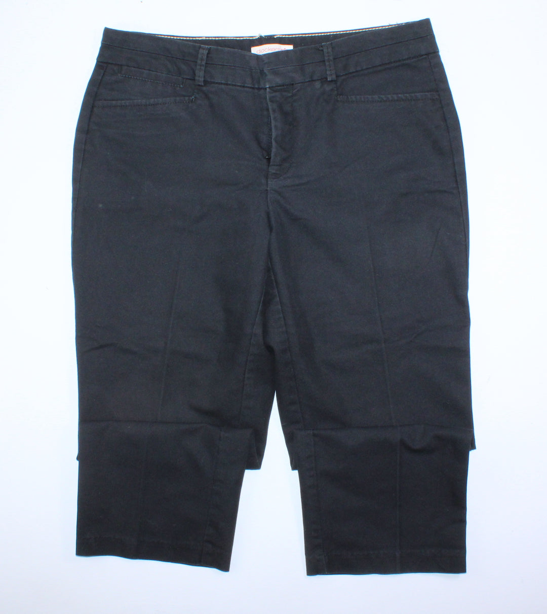 DOCKERS BLACK CAPRIS LADIES SIZE 4 PRE-LOVED