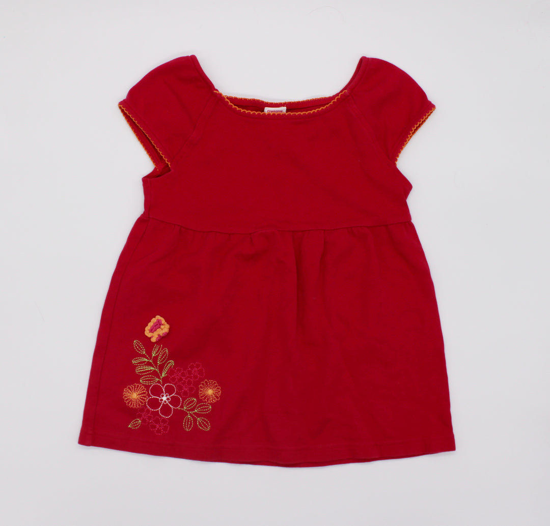 GYMBOREE FLORAL TOP 7Y PRE-LOVED