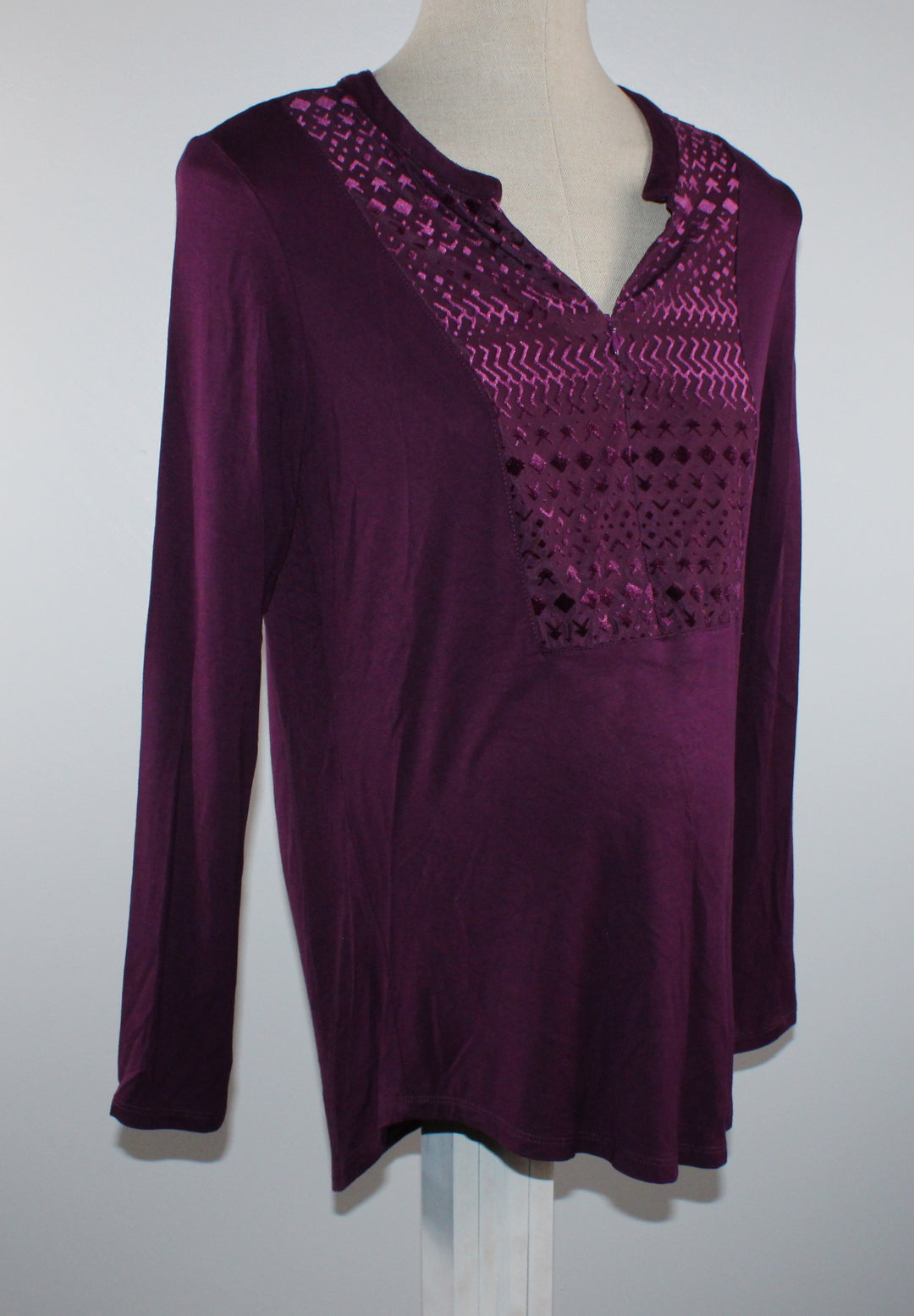THYME PURPLE TOP MATERNITY SMALL PRE-LOVED