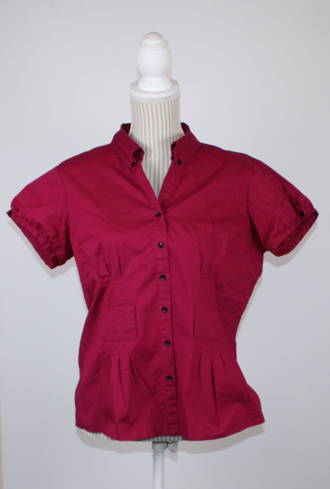 REITMANS MAROON BLOUSE LADIES LARGE PRE-LOVED