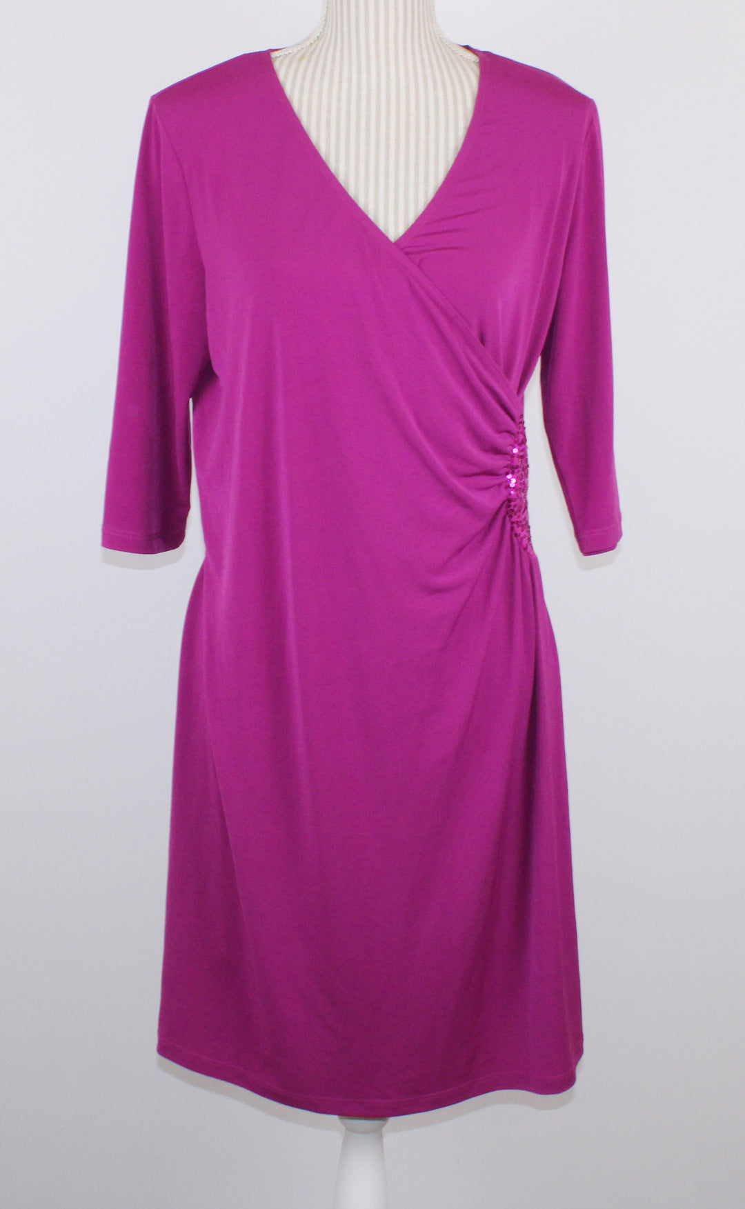 REITMANS MAGENTA DRESS LADIES LARGE PRE-LOVED
