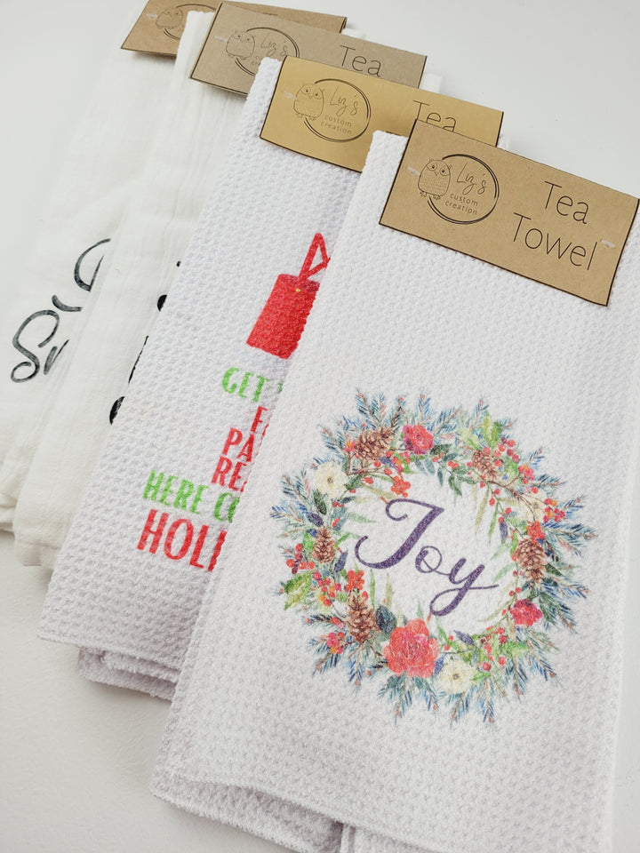 Liz's Custom Creation, Holiday Themed Tea Towels