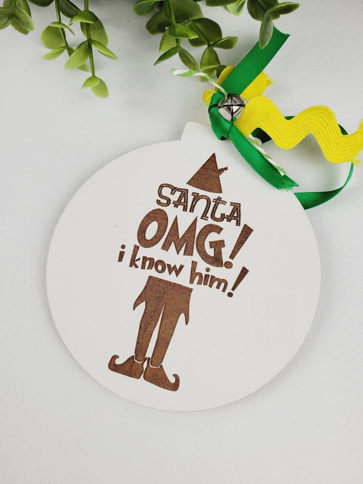 Rough Cut Dezigns, Buddy the Elf Christmas Movie Wooden Ornaments