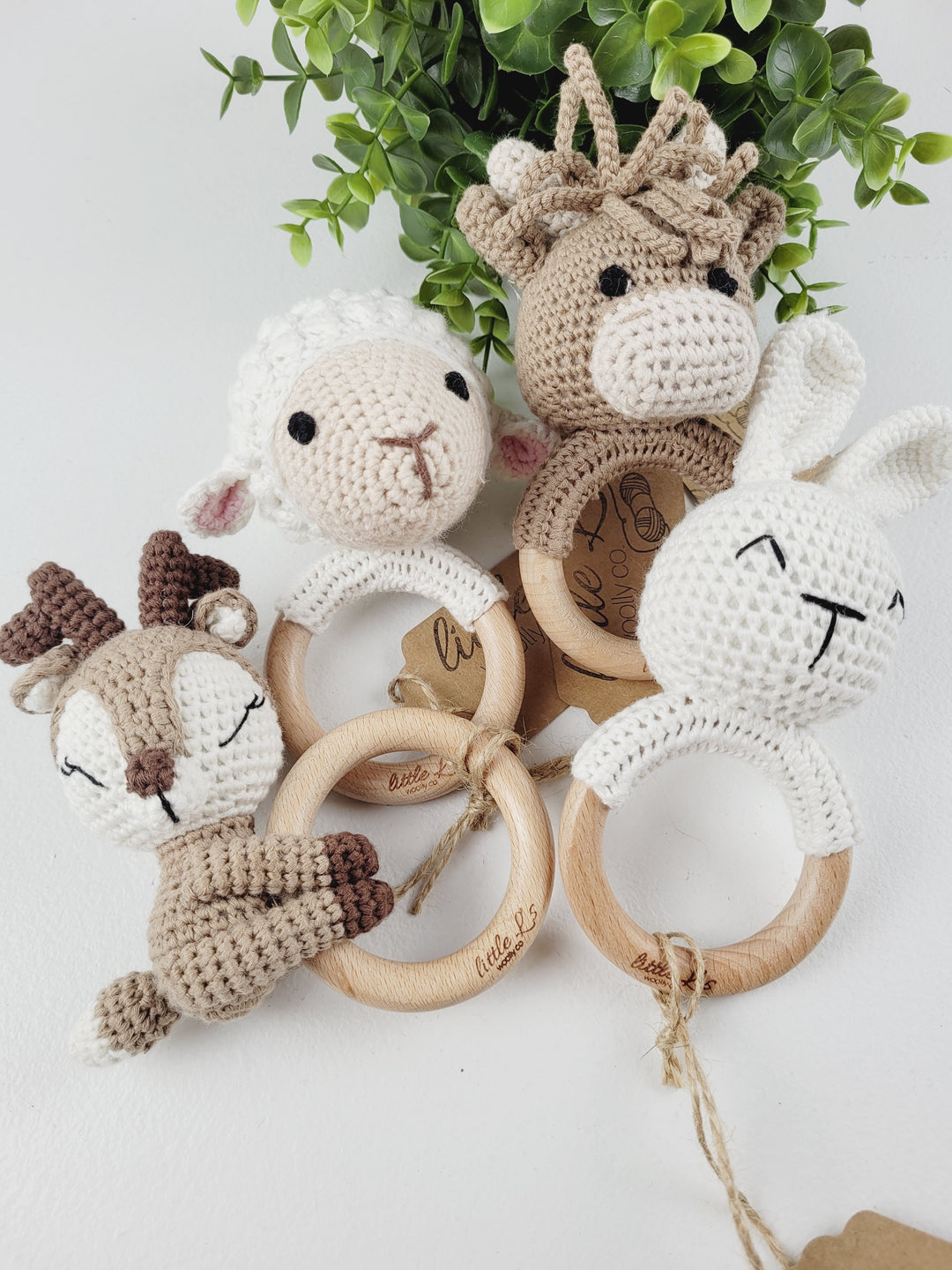 Little L's Woolly Co. Crochet & Wooden Rattles