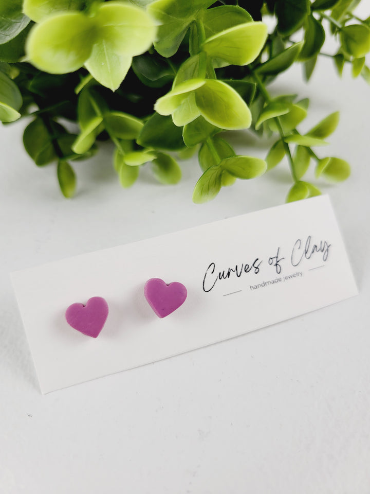 Curves of Clay, Valentine & Love Inspired Stud Earrings