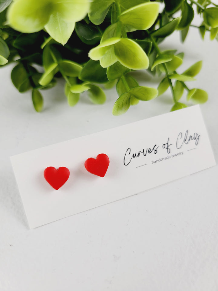 Curves of Clay, Valentine & Love Inspired Stud Earrings