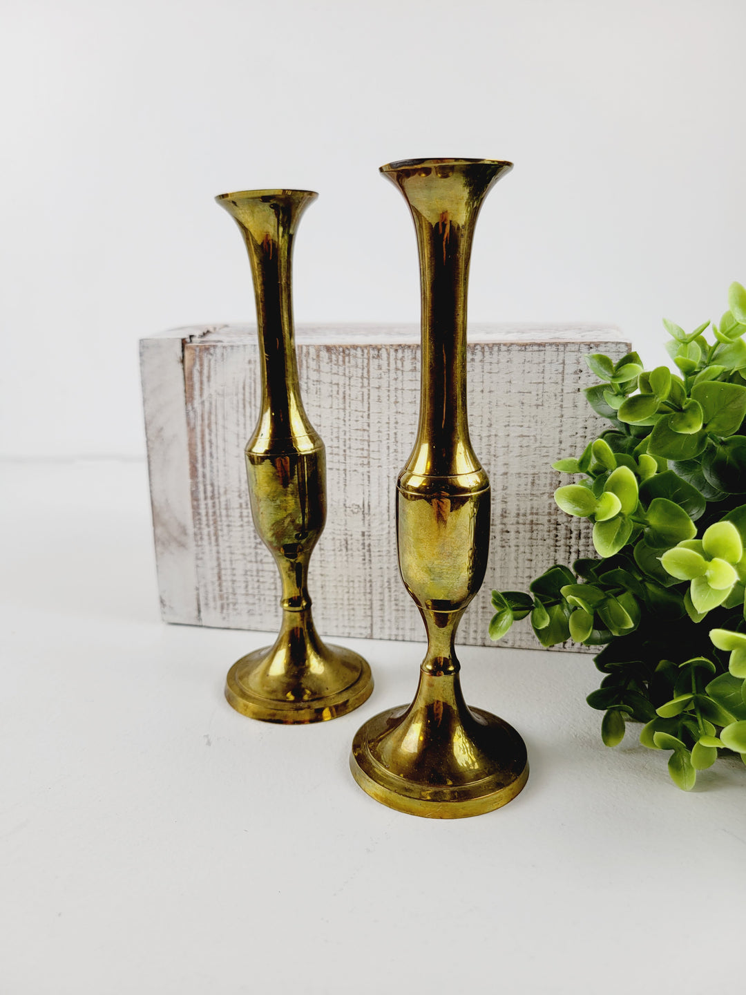 Brass & Maple, Vintage Candle Holders & Snuffers
