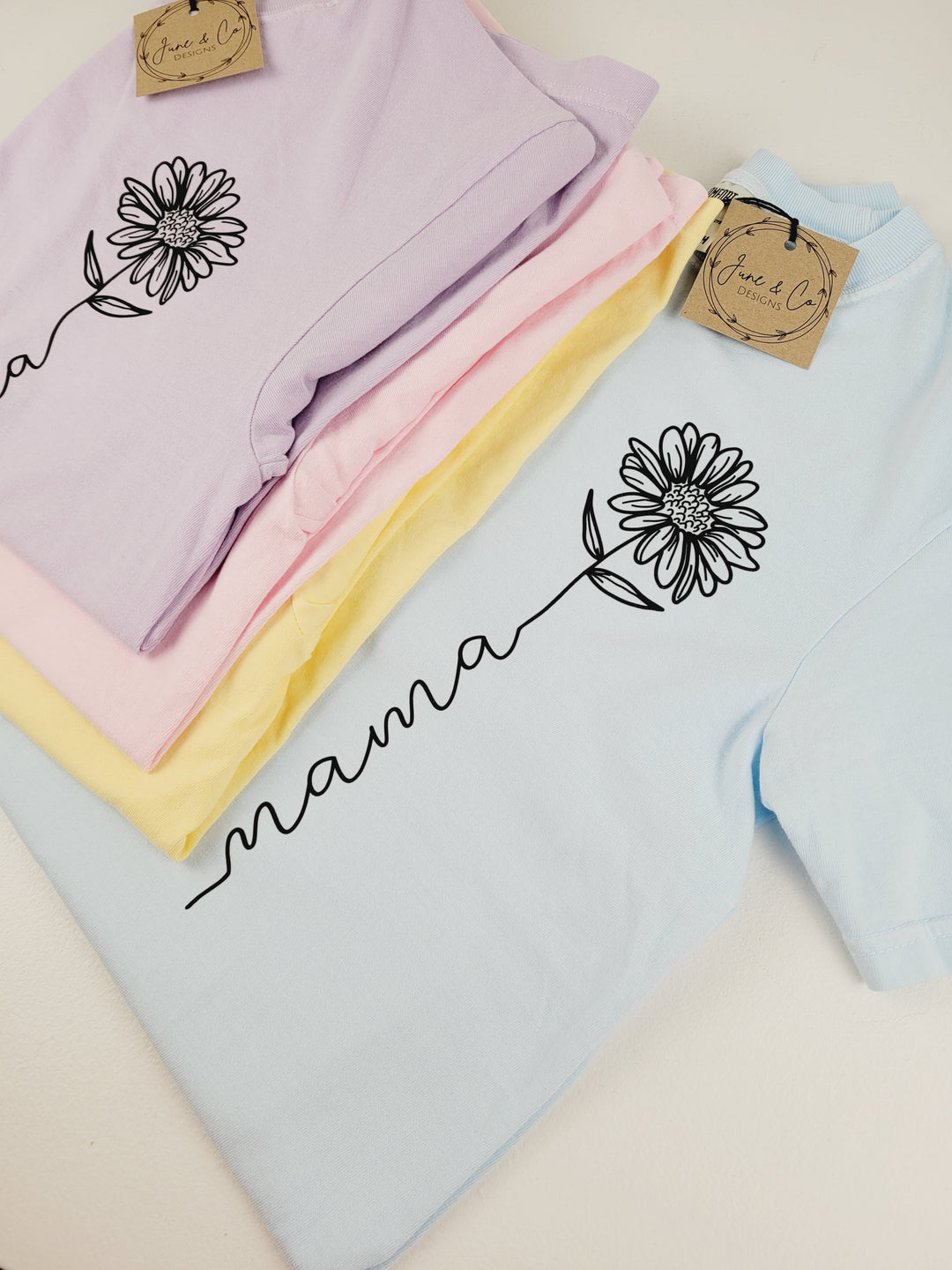 June & Co Design, Mothers Day Floral TShirt Collection