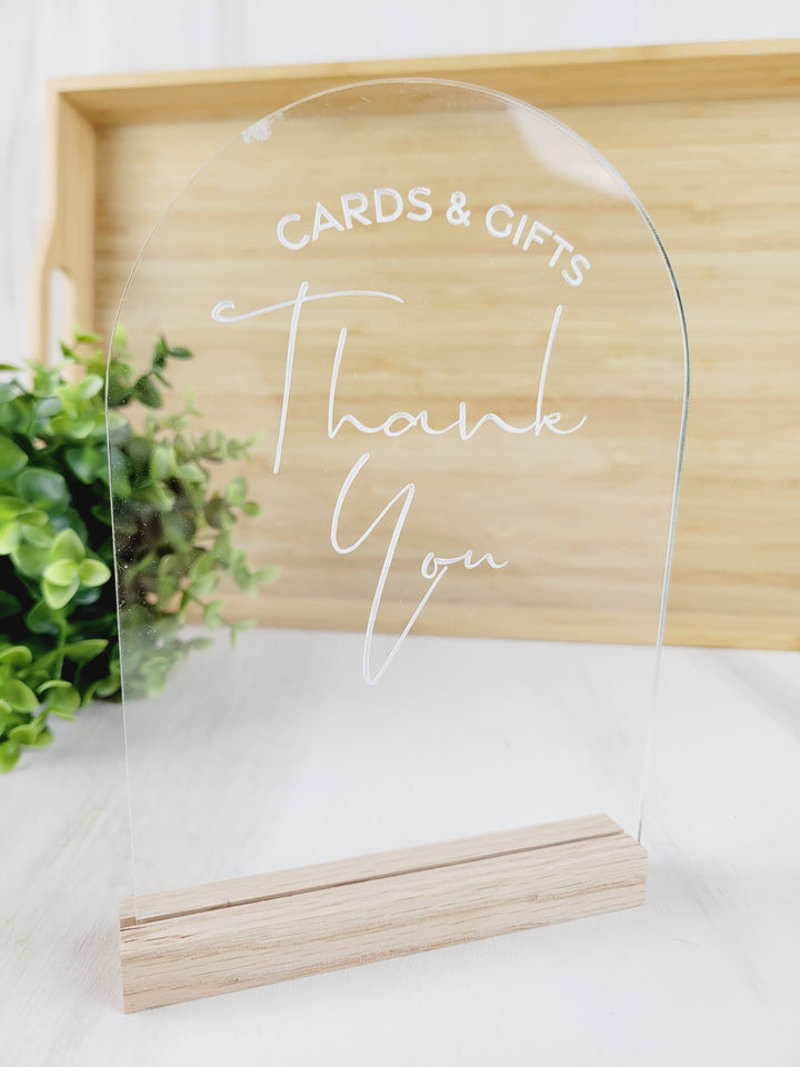 Rough Cut Dezigns, Sign Our Guestbook And Thank You 3D Acrylic Signs 5" x 7"