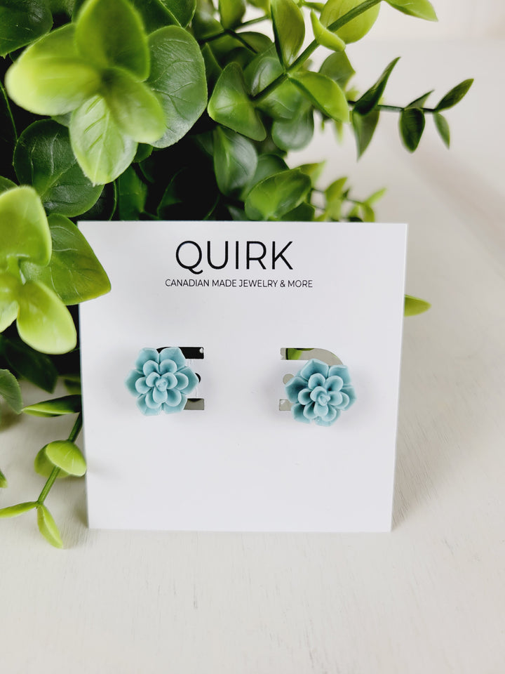 Quirk Handmade Jewelry,  Resin Flower Stud Earrings