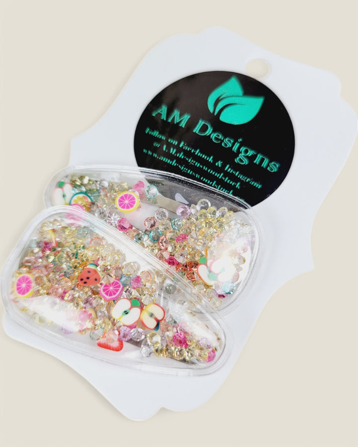 AM Designs Shaker Hair Clips