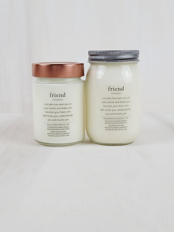 Mackay Candle Company, Definition Candles - Friend