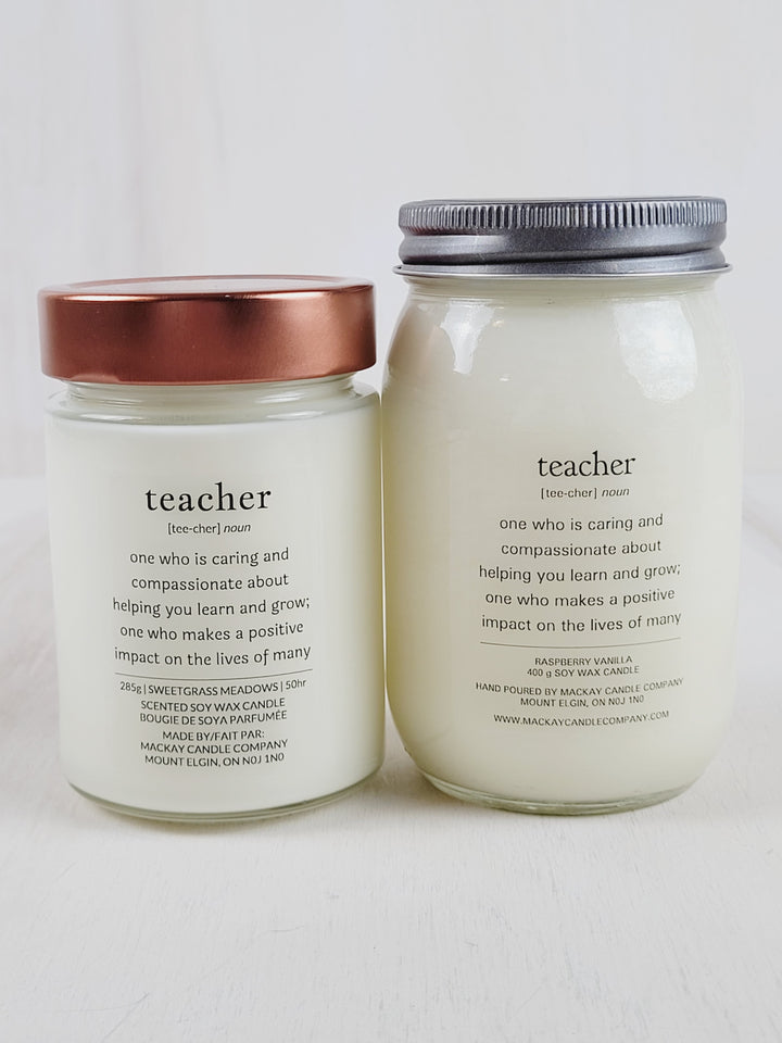 Mackay Candle Company, Definition Candles - Teacher