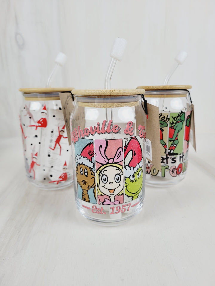 June & Co. Designs, Holiday Glass Drinkware