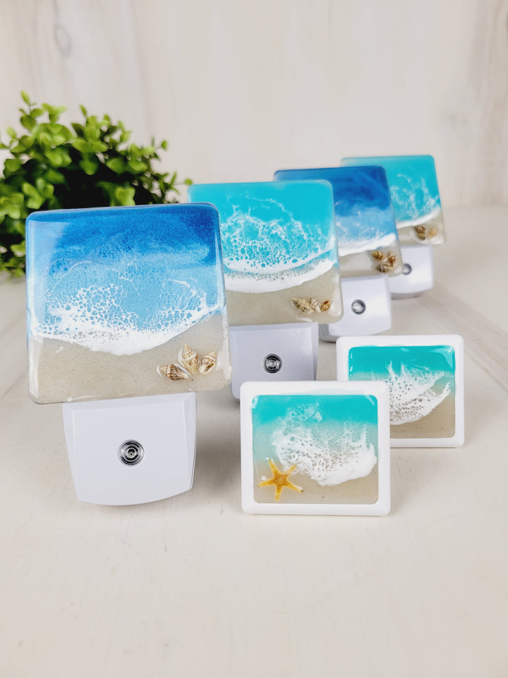 Kristi Scott Art, Resin Shoreline Night Lights