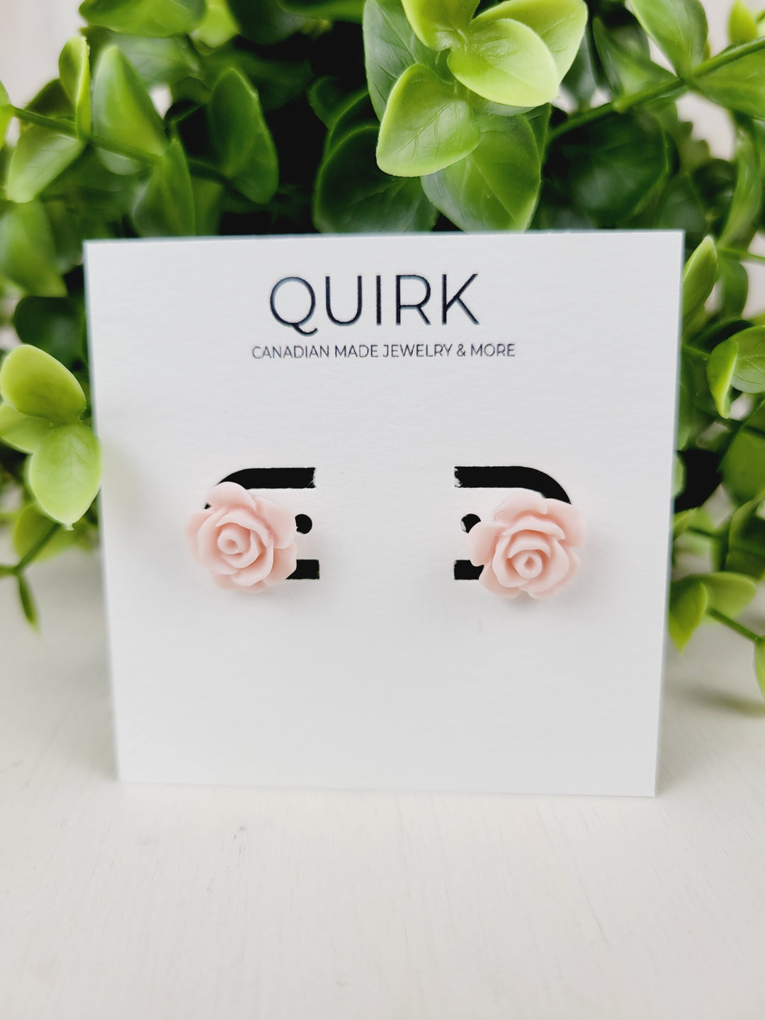 Quirk Handmade Jewelry,  Resin Flower Stud Earrings