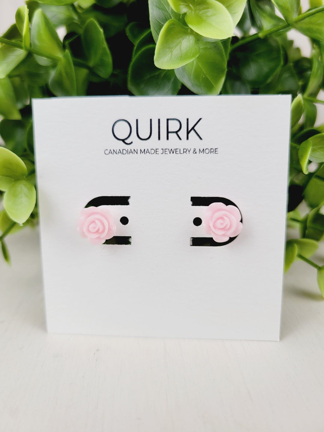 Quirk Handmade Jewelry,  Resin Flower Stud Earrings