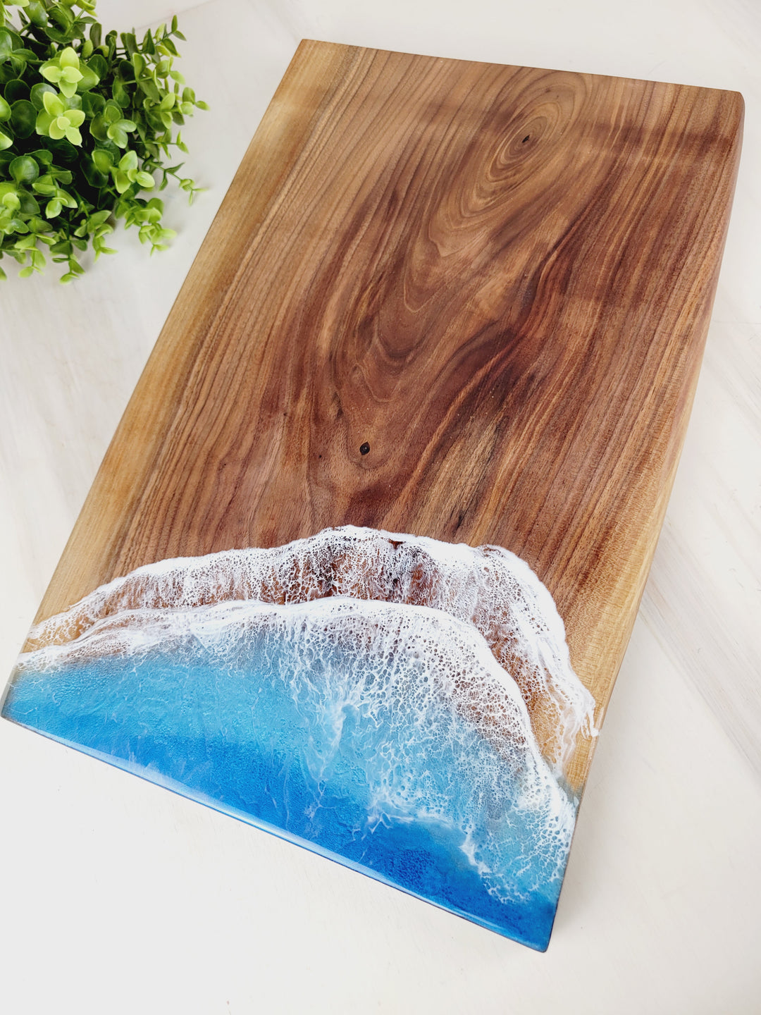 Kristi Scott Art, Resin Shoreline Charcuterie Boards