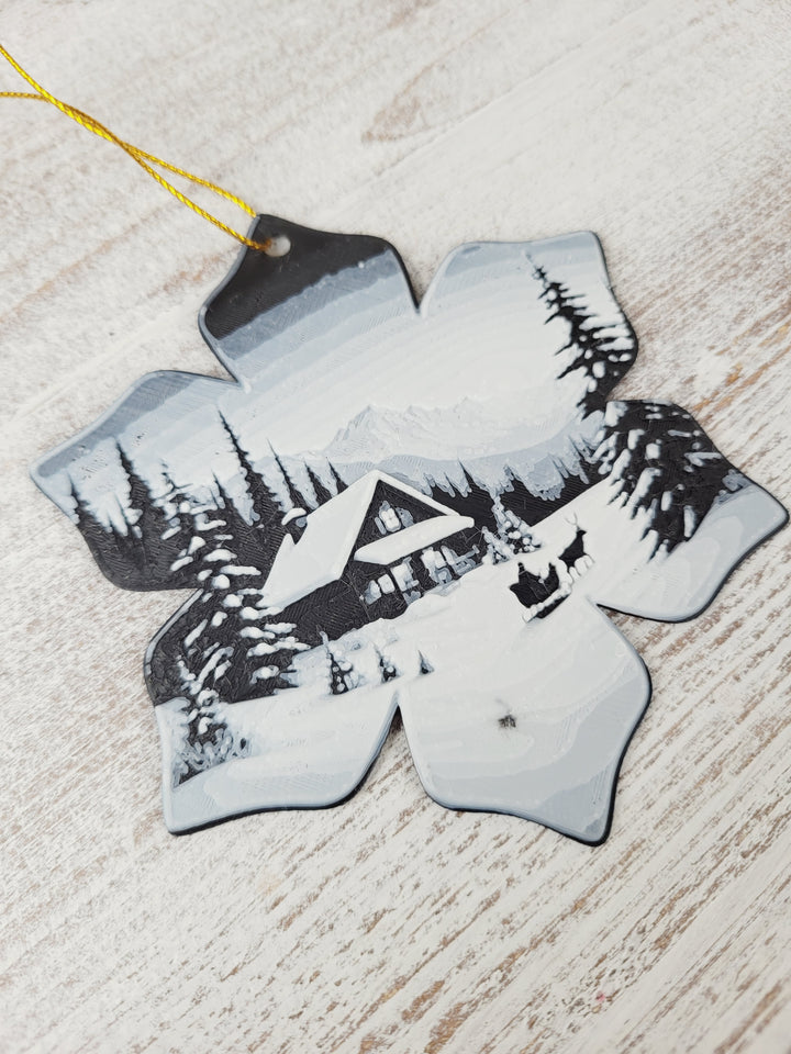 AB3D, 3D Star Winter Scene Ornaments