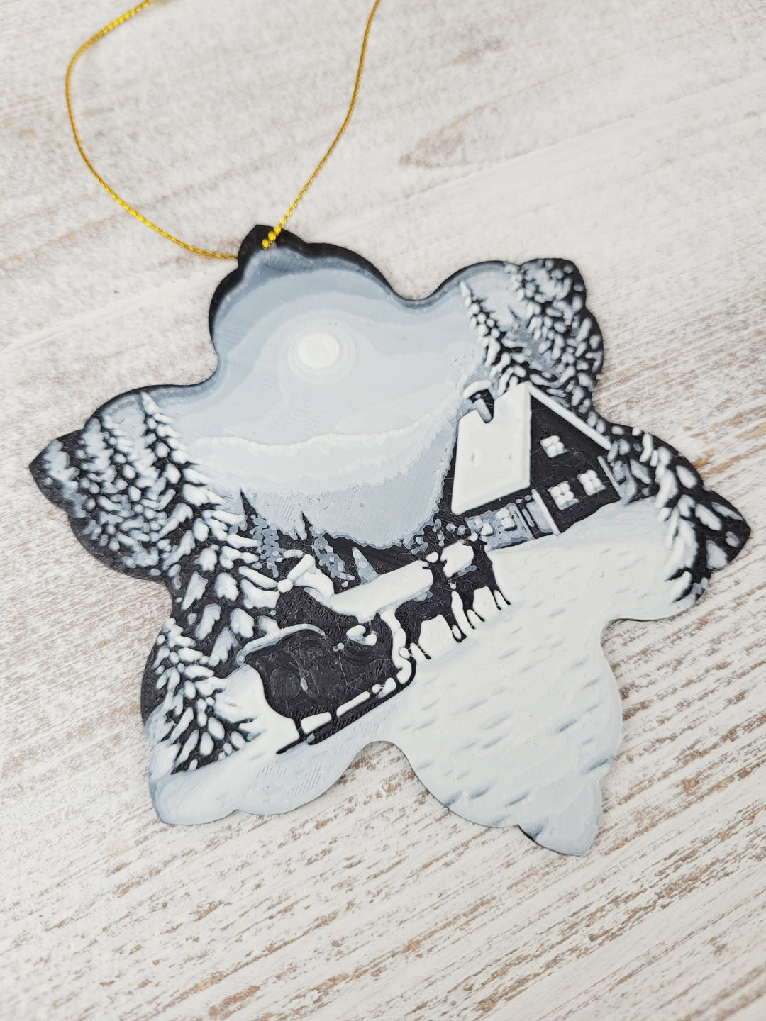 AB3D, 3D Star Winter Scene Ornaments